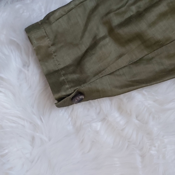 Emanuel Ungaro Linen-Blend Dustier Blazer Jacket - Picture 10 of 10